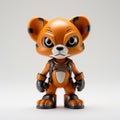 Bold Manga-inspired Toy Cat Bear With Gear On Chest