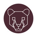 Cougar head. Vector illustration decorative design Royalty Free Stock Photo