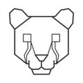 Cougar head. Vector illustration decorative design Royalty Free Stock Photo