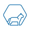 cougar icon. Vector illustration decorative design