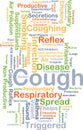 Cough background concept Royalty Free Stock Photo