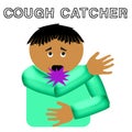 Cough catcher illustration