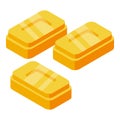 Cough drops honey icon, isometric style