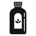 Cough syrup dosage icon, simple style