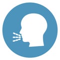 Coughing Isolated Vector icon which can be easily modified or edit