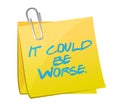 It could be worse post it illustration design