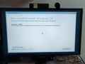 We could not install Windows 10 error sign during failed upgrade