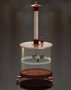 Coulomb`s Torsion Balance. Coulomb`s experiment. The torsion balance apparatus. Royalty Free Stock Photo