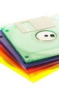 Coulorfull floppy disk Royalty Free Stock Photo