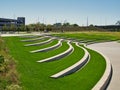 Famous Bob Kerrey Pedestrian Bridge with Council Bluffs of Iowa, Omaha, Nebraska