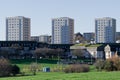 Council flats in poor housing estate with many social welfare issues at Torry in Aberdeen