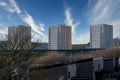 Council flats in poor housing estate with many social welfare issues at Torry in Aberdeen