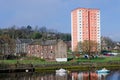 Council flats in poor housing estate with many social welfare issues at Torry in Aberdeen