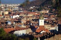 The Council House clock tower in Brasov, Romania Royalty Free Stock Photo