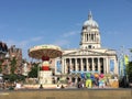 Council house in the market square of Nottingham city, England.