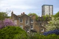 The Council housing block in East London at Burr Close in Wapping, London, UK. Many people are at risk of losing their homes in Lo