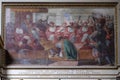 The Council of Mantua of 1067, fresco in Mantua Cathedral dedicated to St Peter, Mantua, Italy
