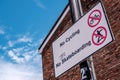 Council Sign Banning Cycling And Skateboarding