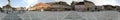 The Council Square, Brasov, 360 degrees panorama Royalty Free Stock Photo