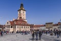 Council Square and Council House in Brasov, Romania Royalty Free Stock Photo