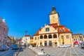 Council Square or Piata Sfatului in downtown of Brasov, Romania. Royalty Free Stock Photo