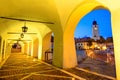 Council Tower in Small Square, Sibiu,Transylvania, Romania.