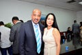 Councilor Lino Bispo with Cristiane Freitas at City Hall