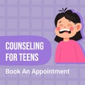 Counseling for teens, book appointment for kid