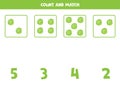 Counting game for kids. Math game with cartoon cabbages.