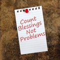 Count Blessings Not Problems