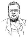 Count Cavour, vintage illustration