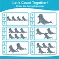 Letâs counting the seal together and circle the correct number on the page.