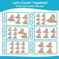 Letâs counting the walrus together and circle the correct number on the page.