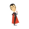 Count Dracula, vampire drinking blood