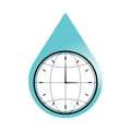 Water Drops are counted Icon Scarcity Royalty Free Stock Photo