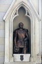 Count Josip Jelacic, statue in Zagreb cathedral