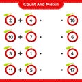 Count and match, count the number of Yumberry and match with right numbers. Educational children game