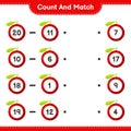 Count and match, count the number of Yumberry and match with right numbers. Educational children game