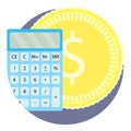 Count money flat icon