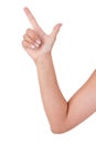 Count to five: Hand showing the number two Royalty Free Stock Photo