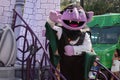 Count Von Count in Halloween Sesame Street Party Parade at Seaworld 13. Royalty Free Stock Photo