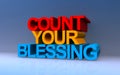 count your blessing on blue