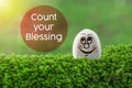 Count your blessing Royalty Free Stock Photo