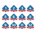 Countdown Badges. Days To Go Sale Labels With Day Left Numbers Royalty Free Stock Photo