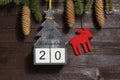The countdown until christmas Royalty Free Stock Photo