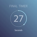 Countdown circle timer