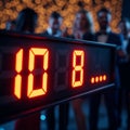 Countdown Clock at Event Royalty Free Stock Photo