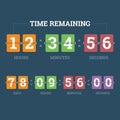 Countdown mechanical clock. Royalty Free Stock Photo