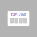 Countdown social media instagram sticker
