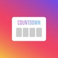 Countdown social media instagram sticker